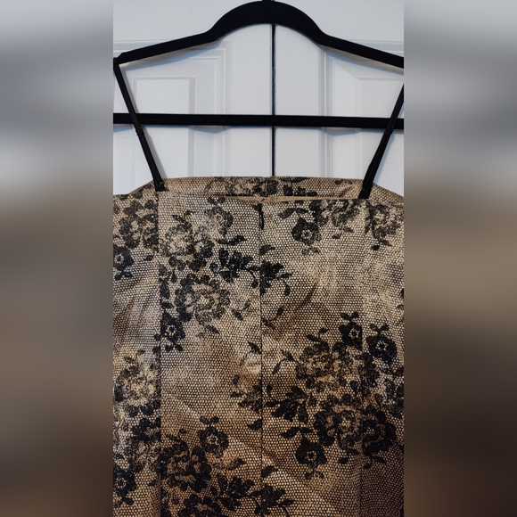 Formal Black and Gold Mini Dress from Paris Size XS - Picture 4 of 4